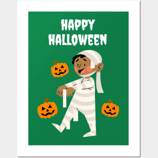 halloween zombie kid Posters and Art